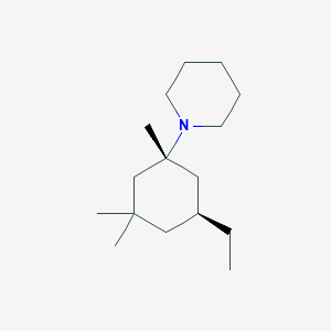 Piperidine, 1-[(1R,5S)-5-ethyl-1,3,3-trimethylcyclohexyl]-