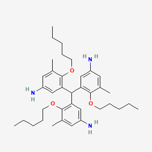 Benzenamine, 3,3',3''-methylidynetris[5-methyl-4-(pentyloxy)-