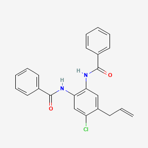 molecular formula C23H19ClN2O2 B15159834 N,N'-[4-Chloro-5-(prop-2-en-1-yl)-1,2-phenylene]dibenzamide CAS No. 820246-26-2