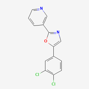 3-[5-(3,4-Dichlorophenyl)-1,3-oxazol-2-yl]pyridine