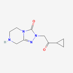 2-(2-Cyclopropyl-2-oxoethyl)-5,6,7,8-tetrahydro-[1,2,4]triazolo[4,3-a]pyrazin-3-one