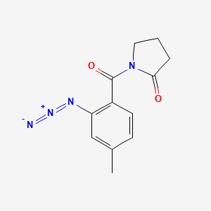 1-(2-Azido-4-methylbenzoyl)pyrrolidin-2-one