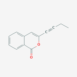 1H-2-Benzopyran-1-one, 3-(1-butynyl)-