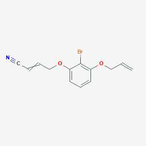 4-{2-Bromo-3-[(prop-2-en-1-yl)oxy]phenoxy}but-2-enenitrile