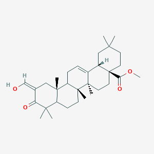 molecular formula C32H48O4 B1516023 Methyl (4aS,6aS,6bR,11Z,12aR,14bS)-11-(hydroxymethylidene)-2,2,6a,6b,9,9,12a-heptamethyl-10-oxo-1,3,4,5,6,6a,7,8,8a,12,13,14b-dodecahydropicene-4a-carboxylate 