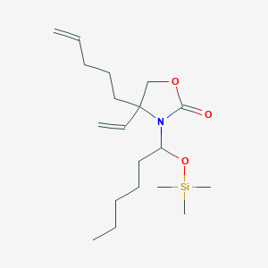 2-Oxazolidinone, 4-ethenyl-4-(4-pentenyl)-3-[1-[(trimethylsilyl)oxy]hexyl]-