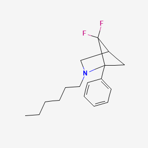 5,5-Difluoro-2-hexyl-1-phenyl-2-azabicyclo[2.1.1]hexane