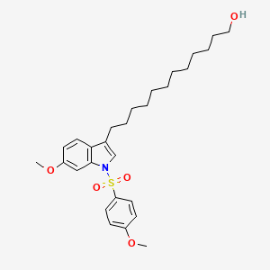 1H-Indole-3-dodecanol, 6-methoxy-1-[(4-methoxyphenyl)sulfonyl]-