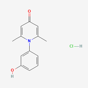 1-(3-hydroxyphenyl)-2,6-dimethyl-1H-pyridin-4-one hydrochloride