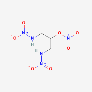 molecular formula C3H7N5O7 B1516036 1,3-Dinitramino-2-propanol nitrate 