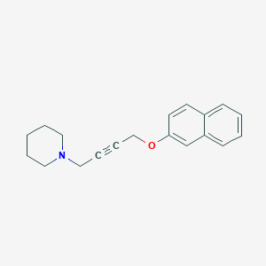 1-{4-[(Naphthalen-2-yl)oxy]but-2-yn-1-yl}piperidine