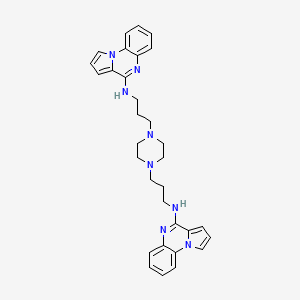 1,4-Piperazinedipropanamine, N,N'-bis(pyrrolo[1,2-a]quinoxalin-4-yl)-