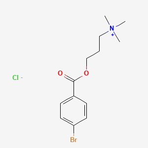 3-[(4-Bromobenzoyl)oxy]-N,N,N-trimethylpropan-1-aminium chloride