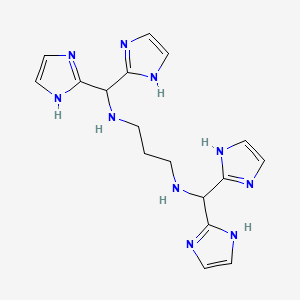 N~1~,N~3~-Bis[di(1H-imidazol-2-yl)methyl]propane-1,3-diamine