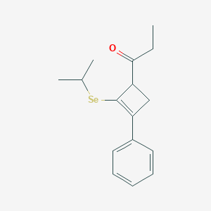 1-Propanone, 1-[2-[(1-methylethyl)seleno]-3-phenyl-2-cyclobuten-1-yl]-