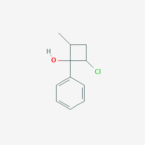 2-Chloro-4-methyl-1-phenylcyclobutan-1-ol