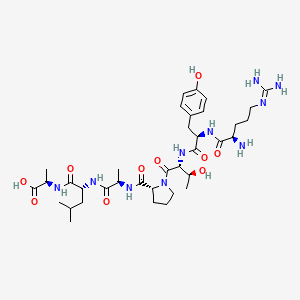 N~5~-(Diaminomethylidene)-D-ornithyl-D-tyrosyl-D-threonyl-D-prolyl-D-alanyl-D-leucyl-D-alanine