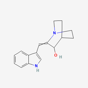 2-[(1H-Indol-3-yl)methylidene]-1-azabicyclo[2.2.2]octan-3-ol