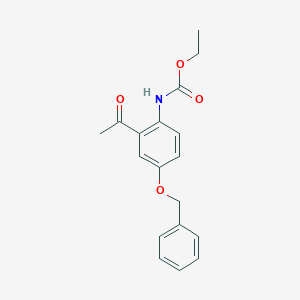 Ethyl [2-acetyl-4-(benzyloxy)phenyl]carbamate