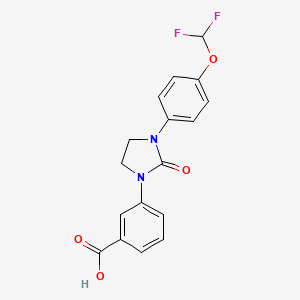 Benzoic acid, 3-[3-[4-(difluoromethoxy)phenyl]-2-oxo-1-imidazolidinyl]-