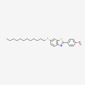 4-[6-(Dodecylsulfanyl)-1,3-benzothiazol-2(3H)-ylidene]cyclohexa-2,5-dien-1-one