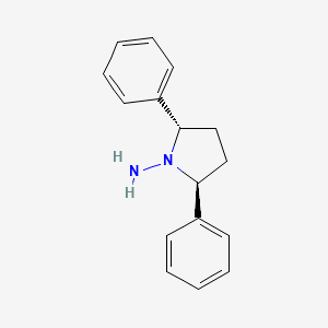 B15160551 (2S,5S)-2,5-diphenylpyrrolidin-1-amine CAS No. 681144-02-5