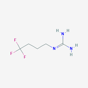 molecular formula C5H10F3N3 B15160554 1-(4,4,4-Trifluorobutyl)guanidine CAS No. 763077-38-9