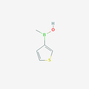 molecular formula C5H7BOS B15160562 Methyl(thiophen-3-yl)borinic acid CAS No. 718642-04-7