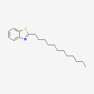 molecular formula C19H29NS B15160653 2-Dodecyl-1,3-benzothiazole CAS No. 142023-38-9