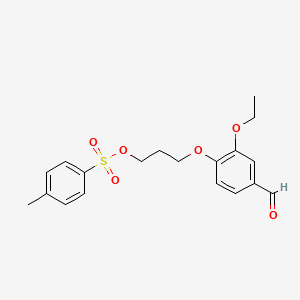 3-(2-Ethoxy-4-formylphenoxy)propyl 4-methylbenzene-1-sulfonate