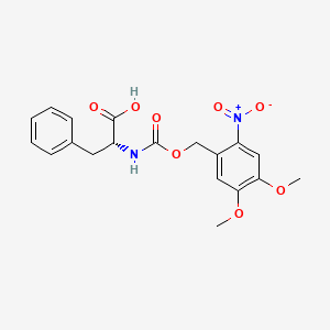 N-{[(4,5-Dimethoxy-2-nitrophenyl)methoxy]carbonyl}-D-phenylalanine