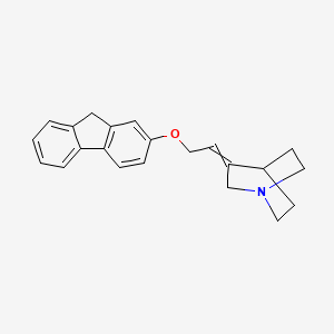 3-{2-[(9H-Fluoren-2-yl)oxy]ethylidene}-1-azabicyclo[2.2.2]octane