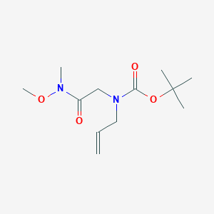 molecular formula C12H22N2O4 B1516073 tert-Butyl N-allyl-N-[2-(methoxy(methyl)amino)-2-oxo-ethyl]carbamate 
