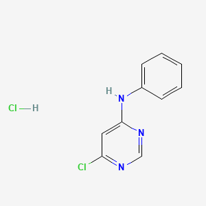molecular formula C10H9Cl2N3 B1516077 6-Chloro-N-phenylpyrimidin-4-amine hydrochloride 