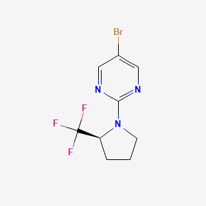 molecular formula C9H9BrF3N3 B1516099 (S)-5-Bromo-2-(2-(trifluoromethyl)pyrrolidin-1-yl)pyrimidine 