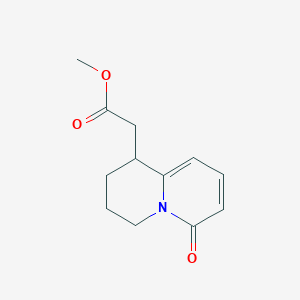 Methyl (6-oxo-1,3,4,6-tetrahydro-2H-quinolizin-1-yl)acetate