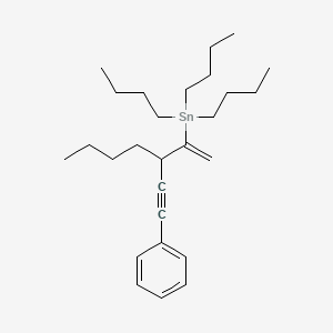 Tributyl[3-(phenylethynyl)hept-1-en-2-yl]stannane