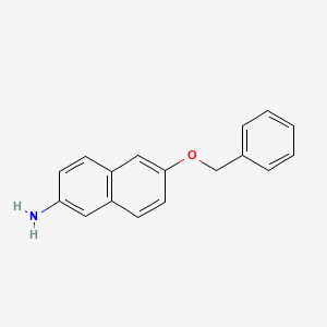 molecular formula C17H15NO B15161340 6-(Benzyloxy)naphthalen-2-amine CAS No. 143584-54-7