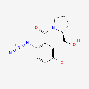 (2-Azido-5-methoxyphenyl)[(2S)-2-(hydroxymethyl)pyrrolidin-1-yl]methanone