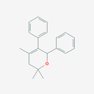 molecular formula C20H22O B15161353 2,2,4-Trimethyl-5,6-diphenyl-3,6-dihydro-2H-pyran CAS No. 652131-22-1