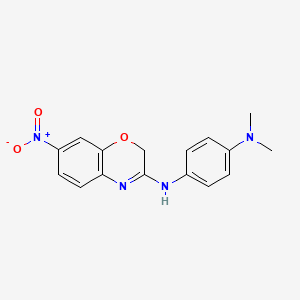 N~1~,N~1~-Dimethyl-N~4~-(7-nitro-2H-1,4-benzoxazin-3-yl)benzene-1,4-diamine