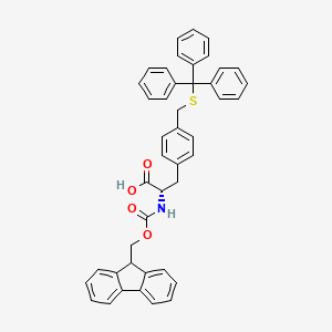 molecular formula C44H37NO4S B1516140 L-Phenylalanine,N-[(9H-fluoren-9-ylmethoxy)carbonyl]-4-[[(triphenylmethyl)thio]methyl]- 