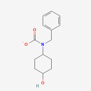 molecular formula C14H18NO3- B1516141 cis-Benzyl-4-hydroxycyclohexylcarbaMate 