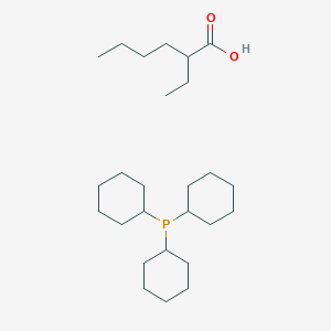 2-Ethylhexanoic acid--tricyclohexylphosphane (1/1)