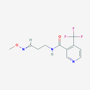 N-[3-(Methoxyimino)propyl]-4-(trifluoromethyl)pyridine-3-carboxamide