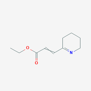 molecular formula C10H15NO2 B15161622 Ethyl 3-(3,4,5,6-tetrahydropyridin-2-yl)prop-2-enoate CAS No. 653585-19-4