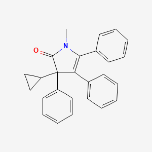 3-Cyclopropyl-1-methyl-3,4,5-triphenyl-1,3-dihydro-2H-pyrrol-2-one