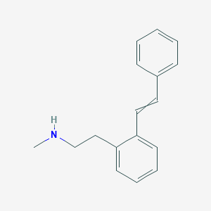 molecular formula C17H19N B15161661 N-Methyl-2-[2-(2-phenylethenyl)phenyl]ethan-1-amine CAS No. 143878-80-2