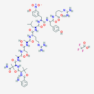 molecular formula C66H96F3N19O21 B1516168 蒽酰基-Gly(叔丁基)-Asn(甲基)2-Ala-Ser-Ser-Arg-Leu-3-硝基-Tyr-Arg CAS No. 204909-37-5
