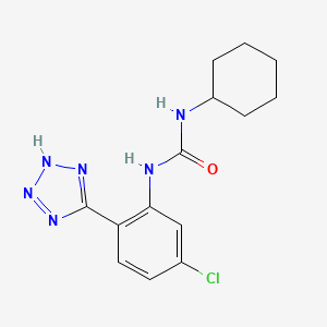 N-[5-Chloro-2-(2H-tetrazol-5-yl)phenyl]-N'-cyclohexylurea